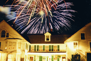 Fireworks over the Candlelite Inn
